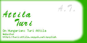 attila turi business card
